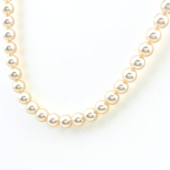 タサキ パール デザインネックレス WG ホワイトゴールド 真珠 ネックレス K14 WG パール レディース 【中古】brjwl