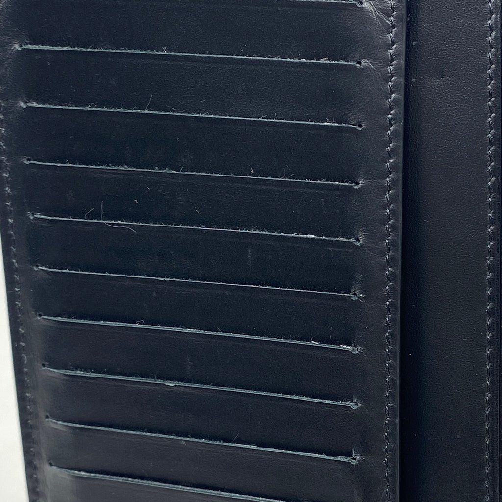 メゾン マルジェラ 4ステッチ 二つ折り 長財布 レザー ブラック レディース 【中古】brbag