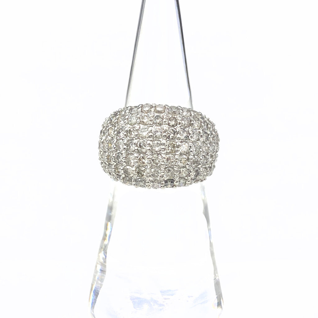 メレダイヤ デザインリング プラチナ 指輪 リング 11号 Pt900 ダイヤモンド レディース 【中古】nbjwl