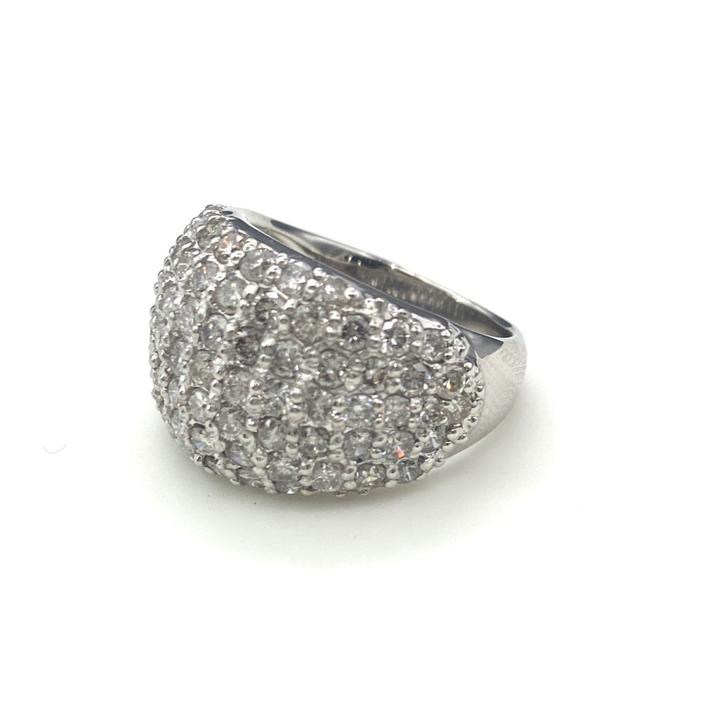 メレダイヤ デザインリング プラチナ 指輪 リング 11号 Pt900 ダイヤモンド レディース 【中古】nbjwl