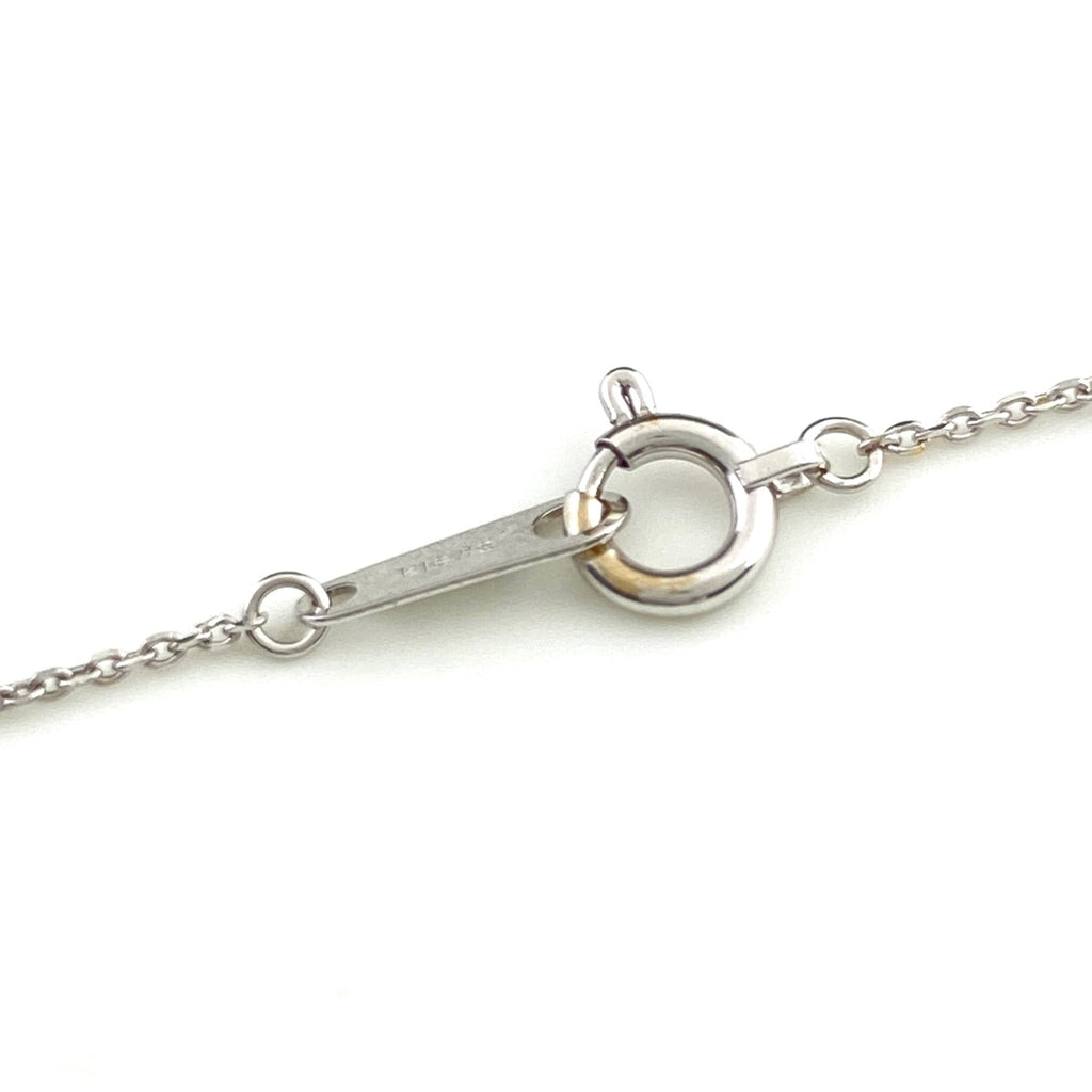 ダイヤモンド デザインネックレス WG ホワイトゴールド メレダイヤ ペンダント ネックレス K18 WG ダイヤモンド レディース 【中古】nbjwl