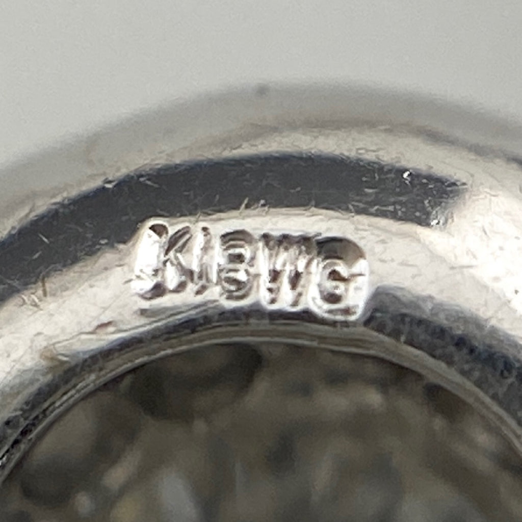 ダイヤモンド デザインネックレス WG ホワイトゴールド メレダイヤ ペンダント ネックレス K18 WG ダイヤモンド レディース 【中古】nbjwl