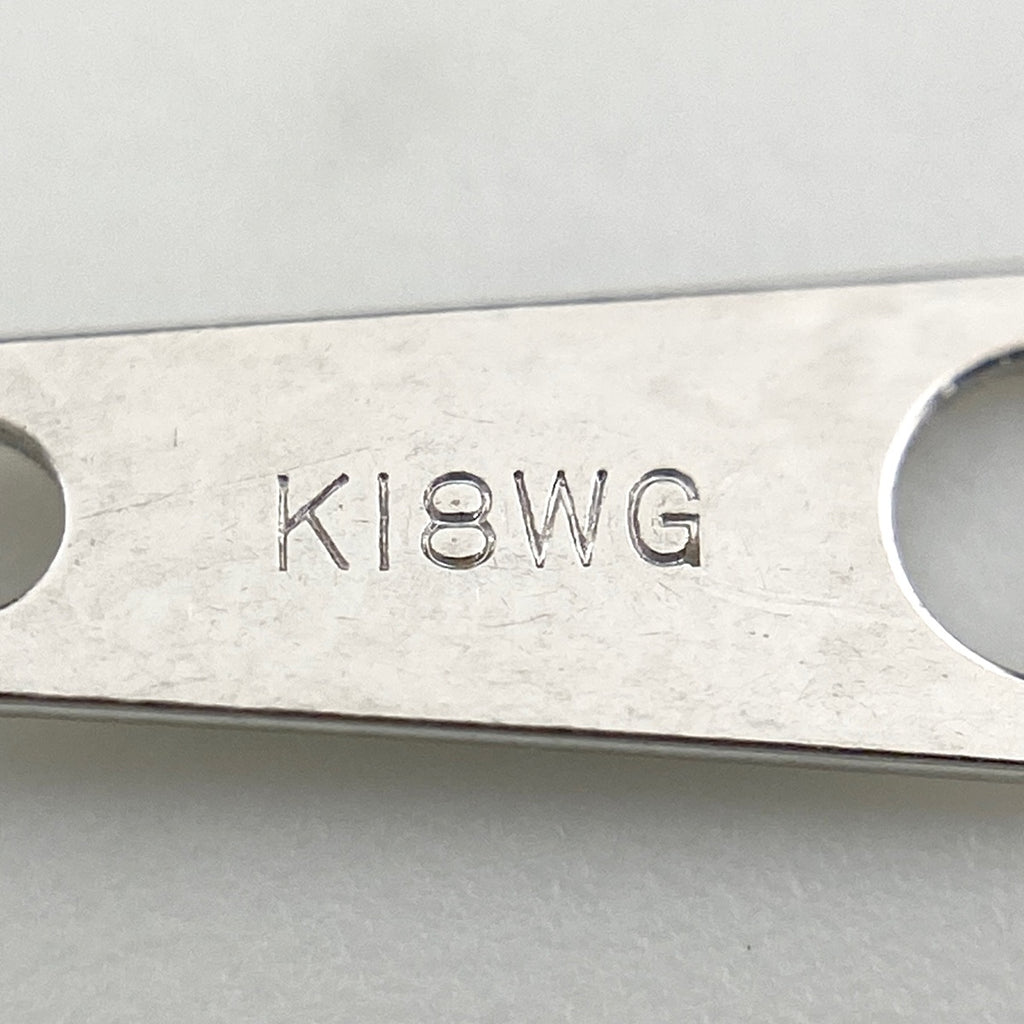 ダイヤモンド デザインネックレス WG ホワイトゴールド メレダイヤ ペンダント ネックレス K18 WG ダイヤモンド レディース 【中古】nbjwl