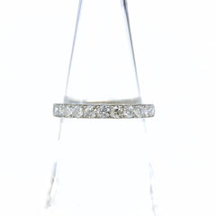 メレダイヤ デザインリング プラチナ 指輪 リング 11号 Pt950 ダイヤモンド レディース 【中古】nbjwl