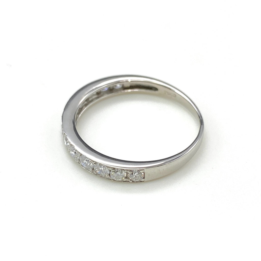 メレダイヤ デザインリング プラチナ 指輪 リング 11号 Pt950 ダイヤモンド レディース 【中古】nbjwl