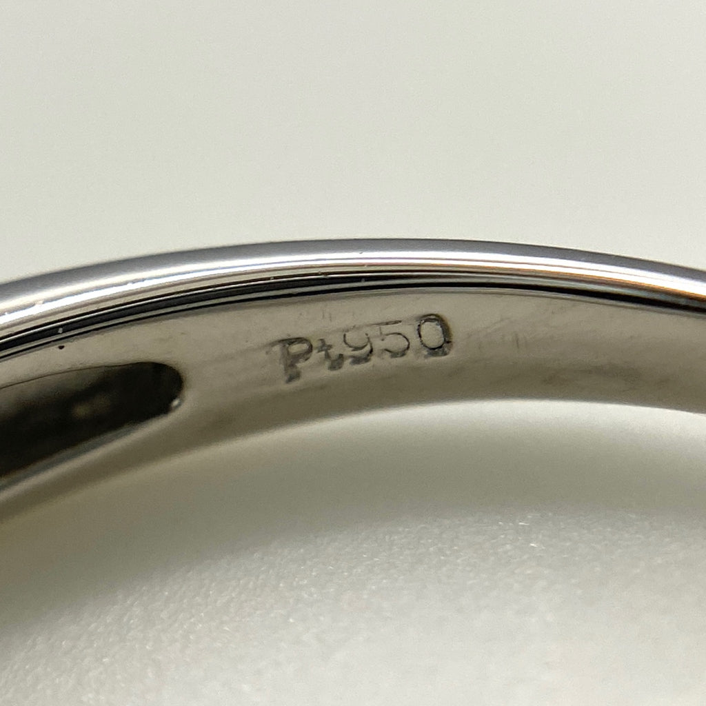 メレダイヤ デザインリング プラチナ 指輪 リング 11号 Pt950 ダイヤモンド レディース 【中古】nbjwl