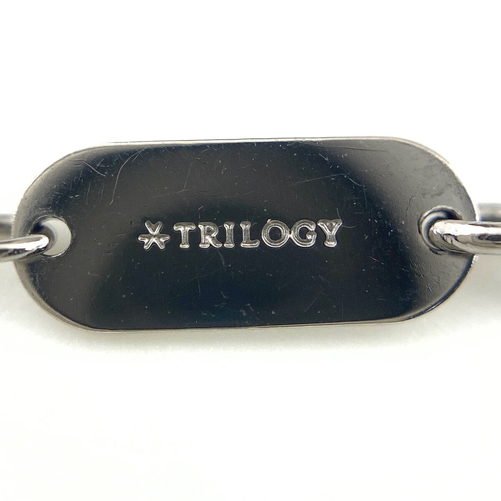 トリロジー メレダイヤ デザインネックレス プラチナ ペンダント ネックレス Pt900 Pt850 ダイヤモンド レディース 【中古】brjwl
