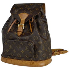 ルイ・ヴィトン モンスリ MM バックパック デイパック リュック モノグラム ブラウン M51136 レディース 【中古】brbag