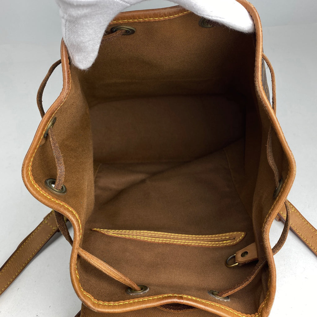 ルイ・ヴィトン モンスリ MM バックパック デイパック リュック モノグラム ブラウン M51136 レディース 【中古】brbag