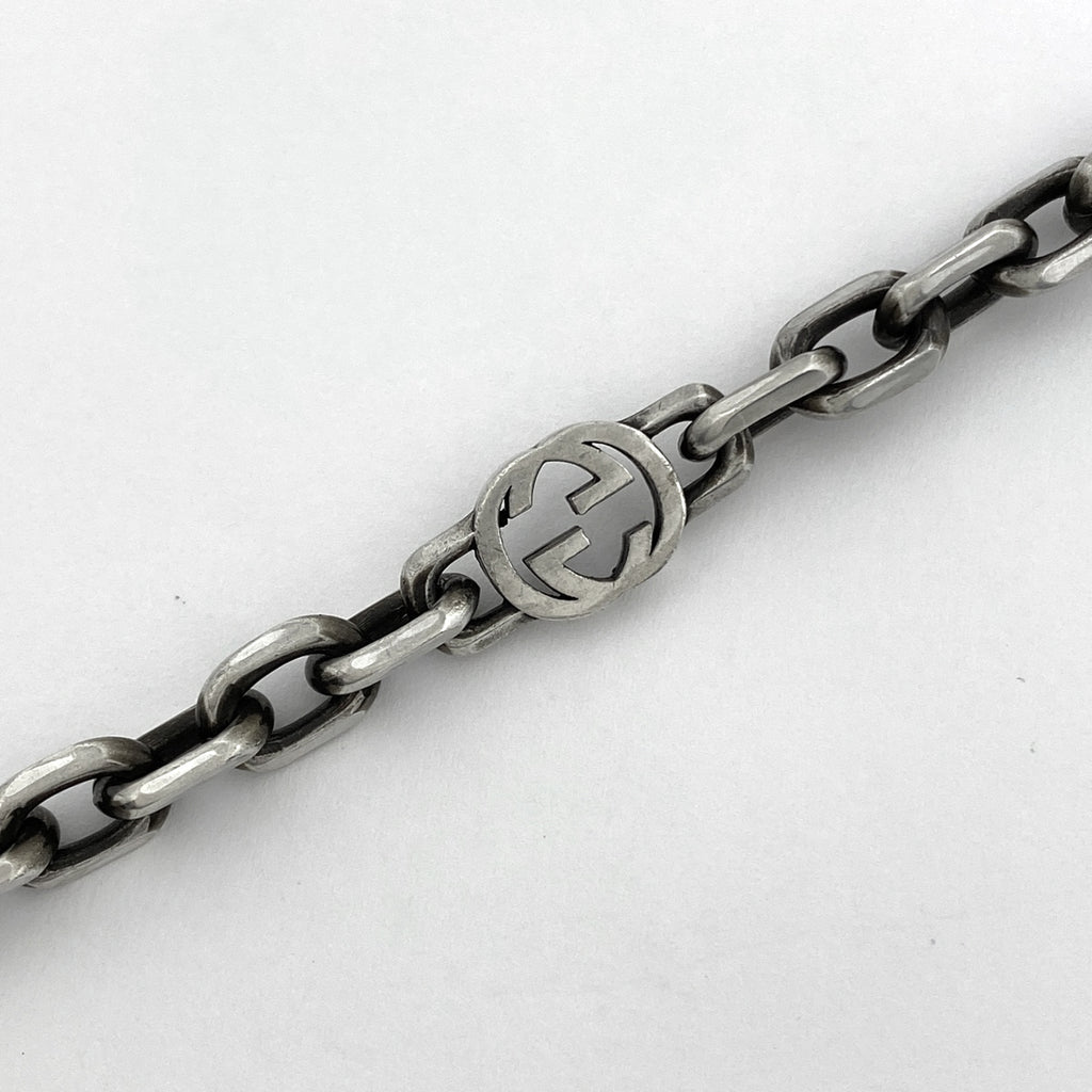 【最終値引き】 グッチ インターロッキングG チェーン ネックレス シルバー925 シルバー レディース 【中古】bracc bracc