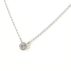メレダイヤ デザインネックレス ペンダント ネックレス K18 750 ダイヤモンド レディース 【中古】nbjwl
