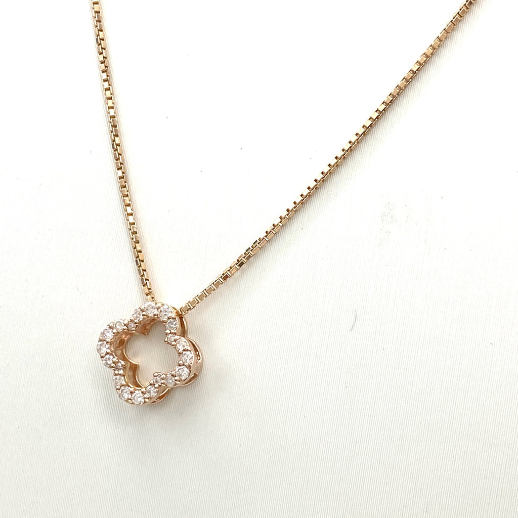 メレダイヤ デザインネックレス ペンダント ネックレス K14 ダイヤモンド レディース 【中古】nbjwl