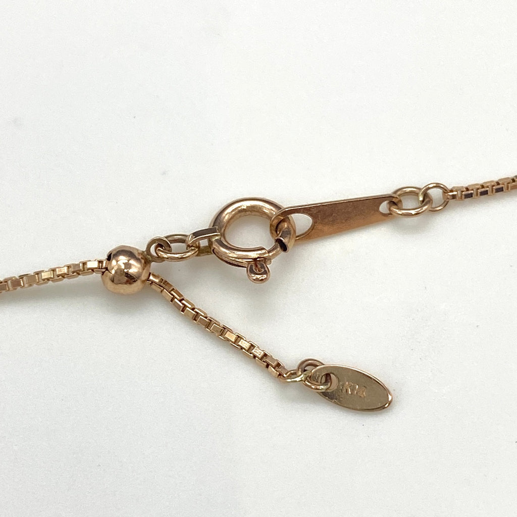 メレダイヤ デザインネックレス ペンダント ネックレス K14 ダイヤモンド レディース 【中古】nbjwl
