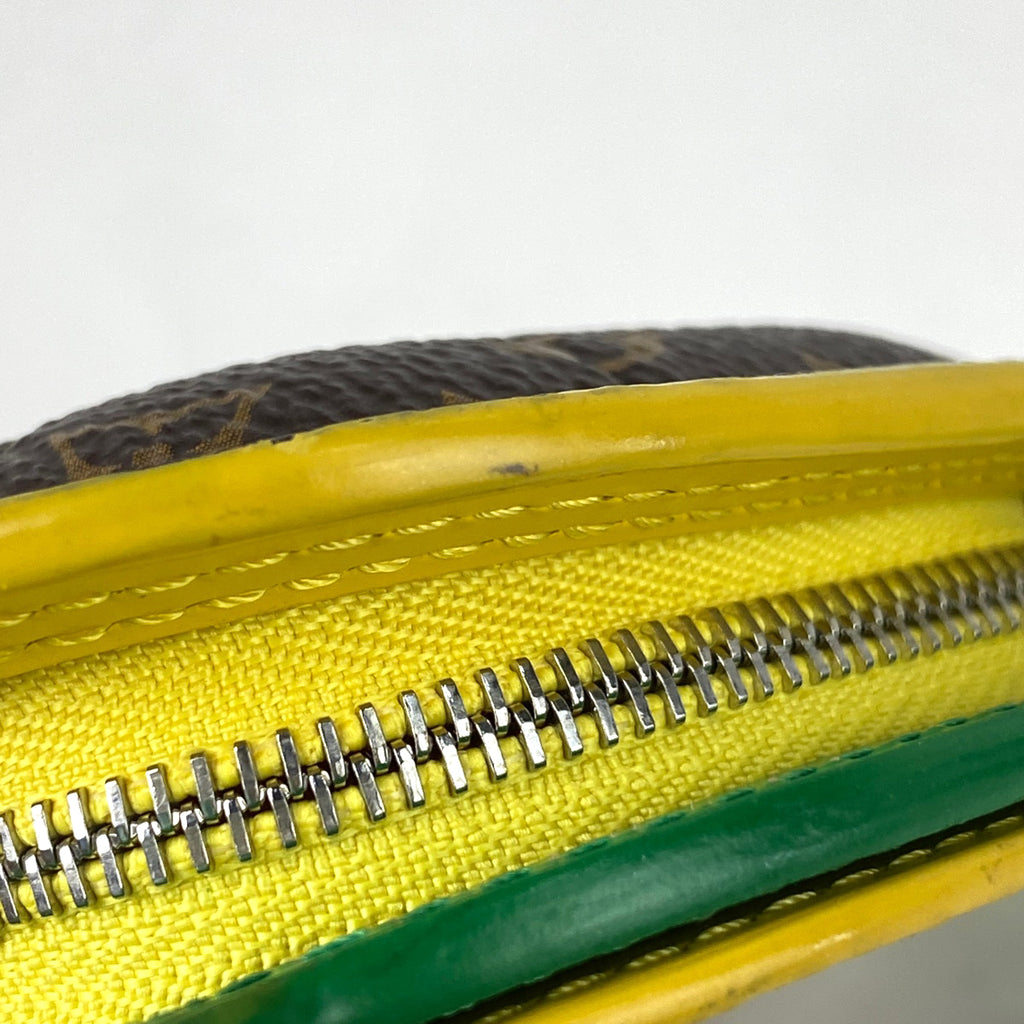 ルイ・ヴィトン キーホルダー LV タートル バッグチャーム カメ キーホルダー モノグラム レザー ブラウン グリーン M01471 レディース 【中古】brbag