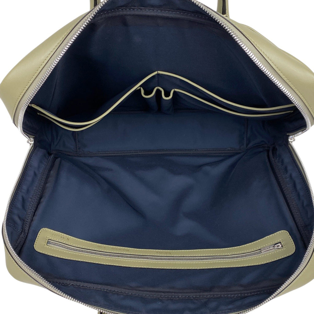 ヴァレクストラ デザイン ビジネスバッグ 2WAY ショルダーバッグ ハンドバッグ ビジネスバッグ レザー グリーン メンズ 【中古】brbag