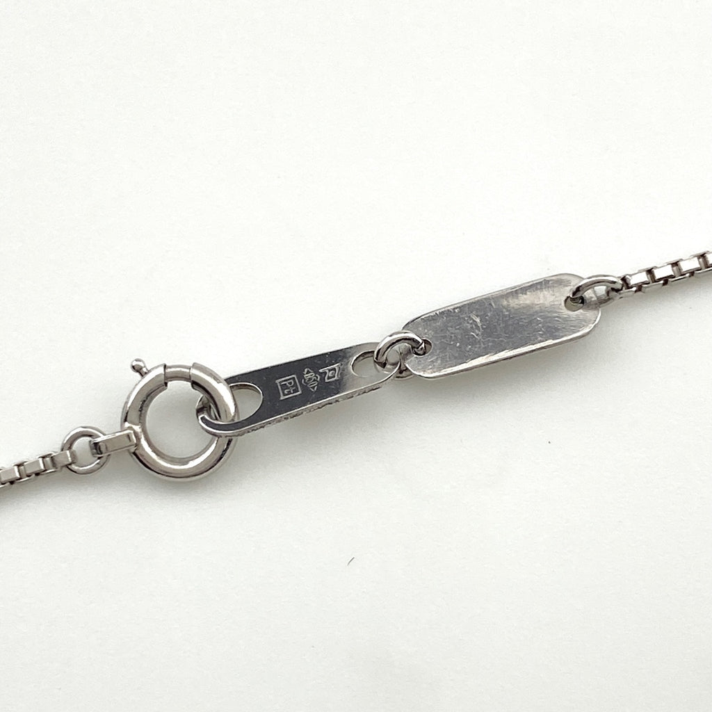 ダイヤモンド デザインネックレス プラチナ ペンダント ネックレス Pt900 Pt850 ダイヤモンド レディース 【中古】nbjwl