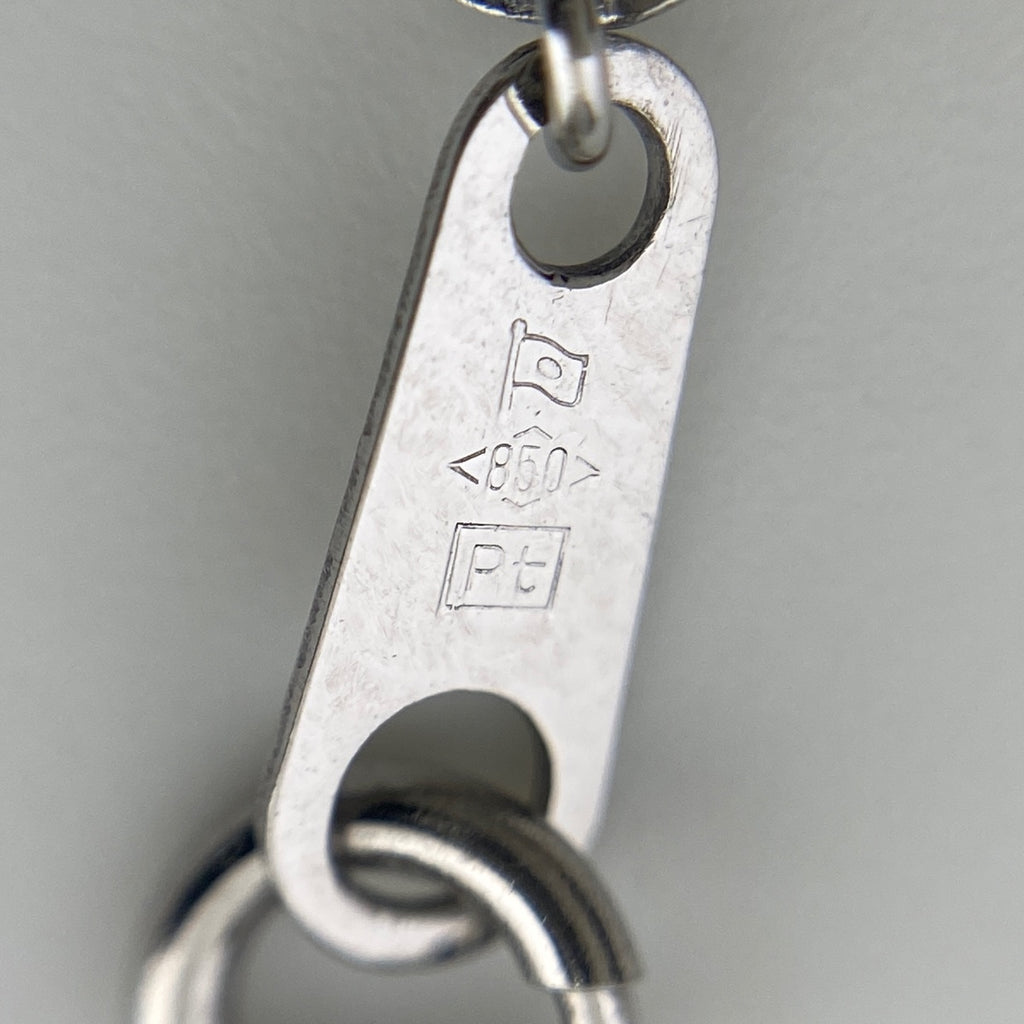 ダイヤモンド デザインネックレス プラチナ ペンダント ネックレス Pt900 Pt850 ダイヤモンド レディース 【中古】nbjwl