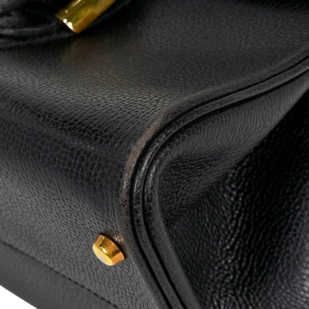デルヴォー ブリヨン ハンドバッグ 手提げ ハンドバッグ レザー ブラック レディース 【中古】brbag