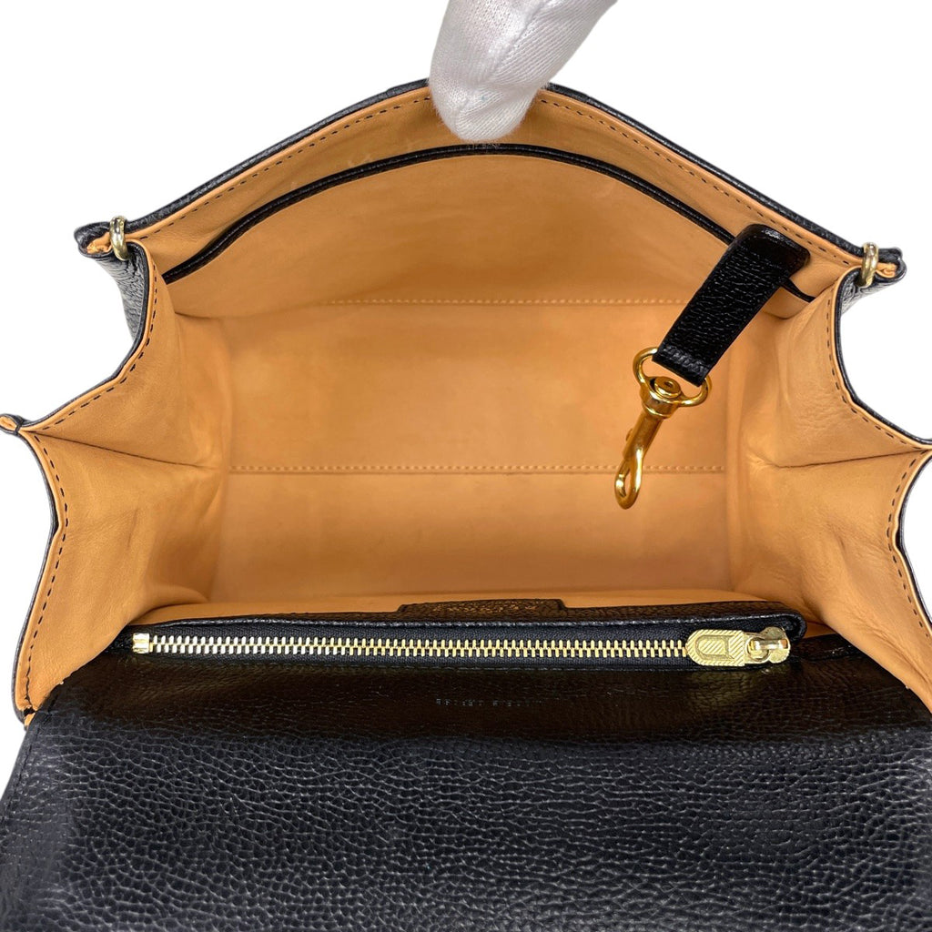 デルヴォー ブリヨン ハンドバッグ 手提げ ハンドバッグ レザー ブラック レディース 【中古】brbag