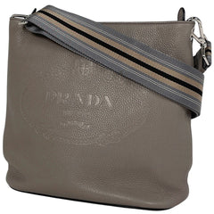 プラダ ロゴ ショルダーバッグ ヴィッテロ フェニックス ショルダーバッグ レザー ベージュ 1BE057 レディース 【中古】brbag