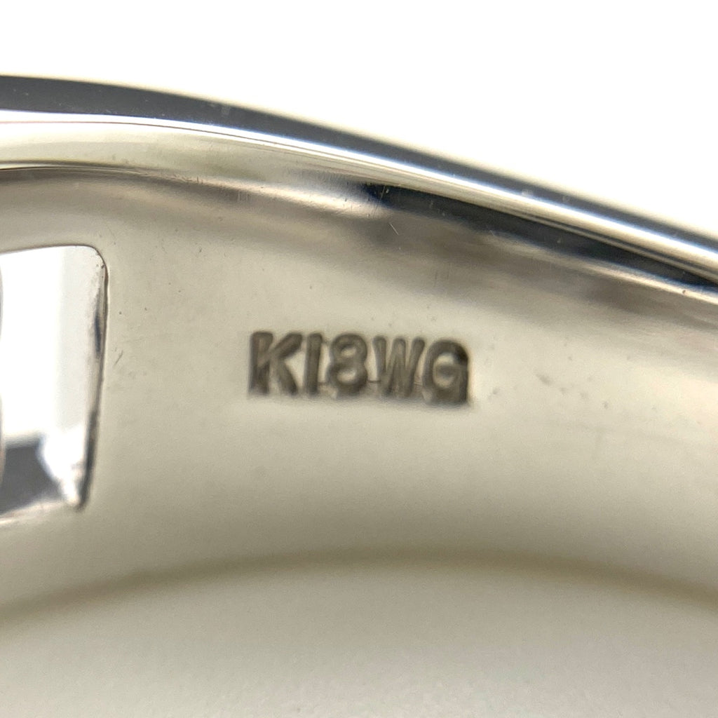 メレダイヤ デザインリング WG ホワイトゴールド 指輪 リング 11.5号 K18 WG ダイヤモンド レディース 【中古】nbjwl