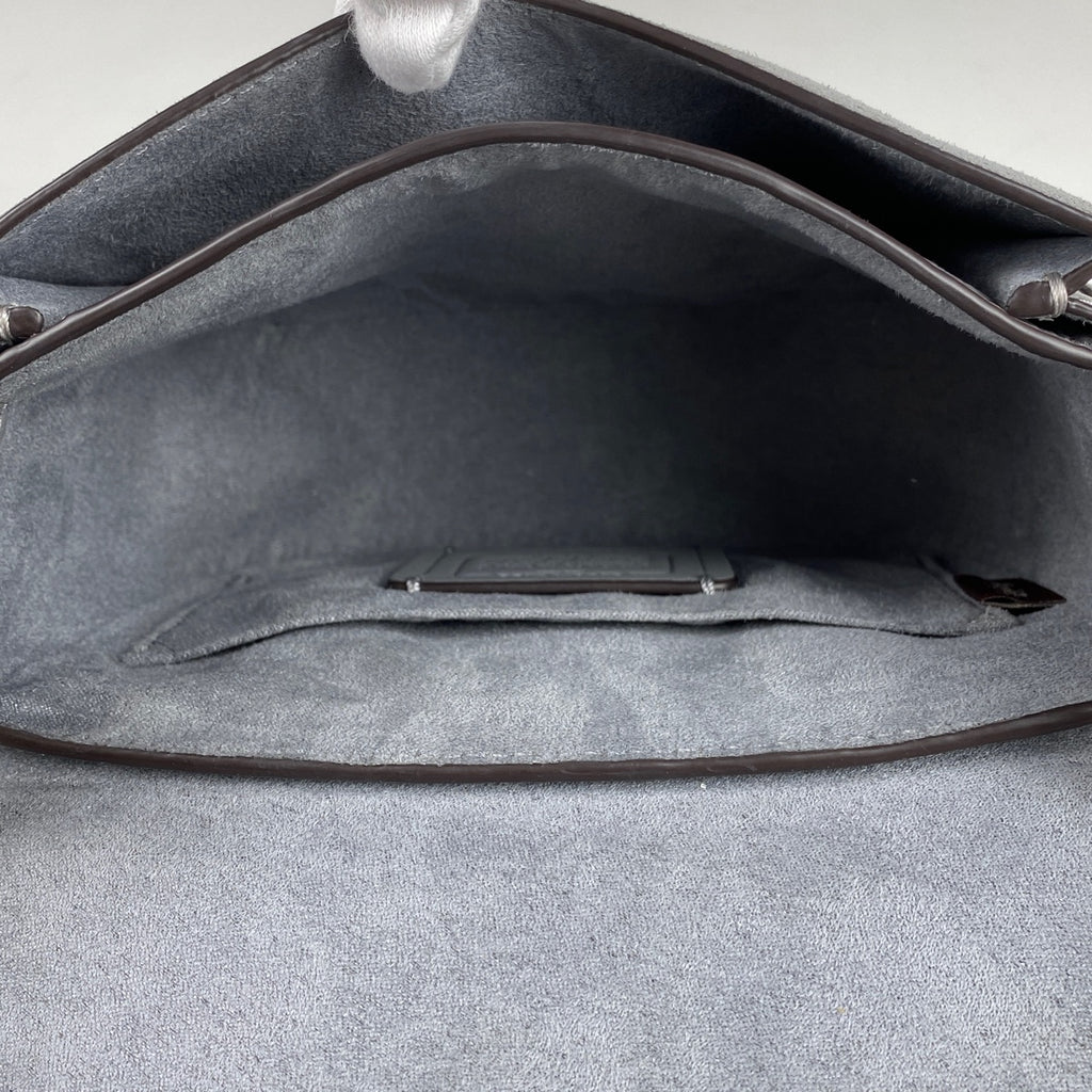 コーチ クリオ ショルダーバッグ 17 2WAY ロゴ ハンドバッグ ショルダーバッグ レザー グレー C5687 レディース 【中古】brbag