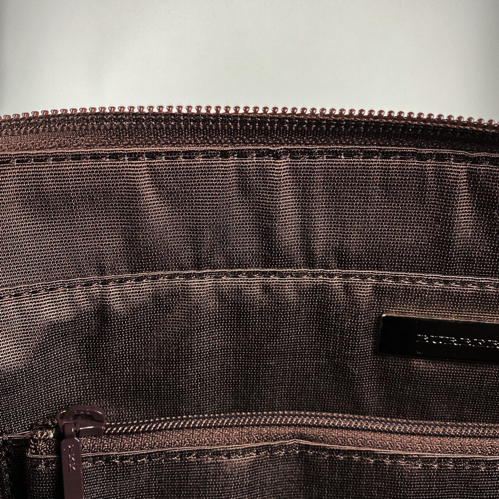 バーバリー ロゴ トートバッグ チェック柄 ハンドバッグ トートバッグ キャンバス ブラウン レディース 【中古】brbag