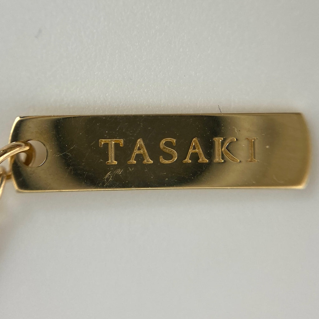 タサキ パール デザインネックレス YG イエローゴールド 真珠 ネックレス K18 750 パール レディース 【中古】 
 ラッピング可