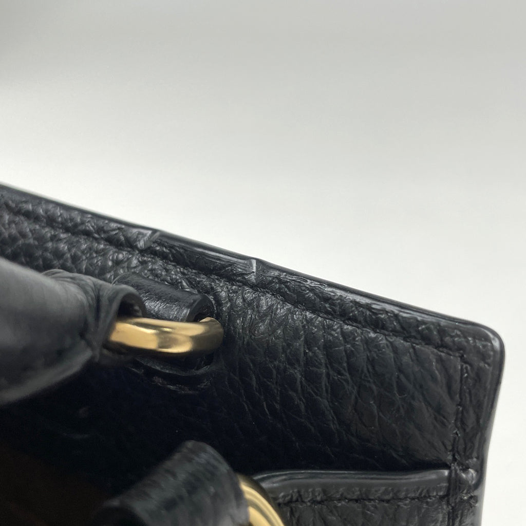 コーチ シグネチャー ハンドバッグ 2WAY ショルダーバッグ ハンドバッグ コーティングキャンバス ブラウン ブラック C7228 レディース 【中古】brbag