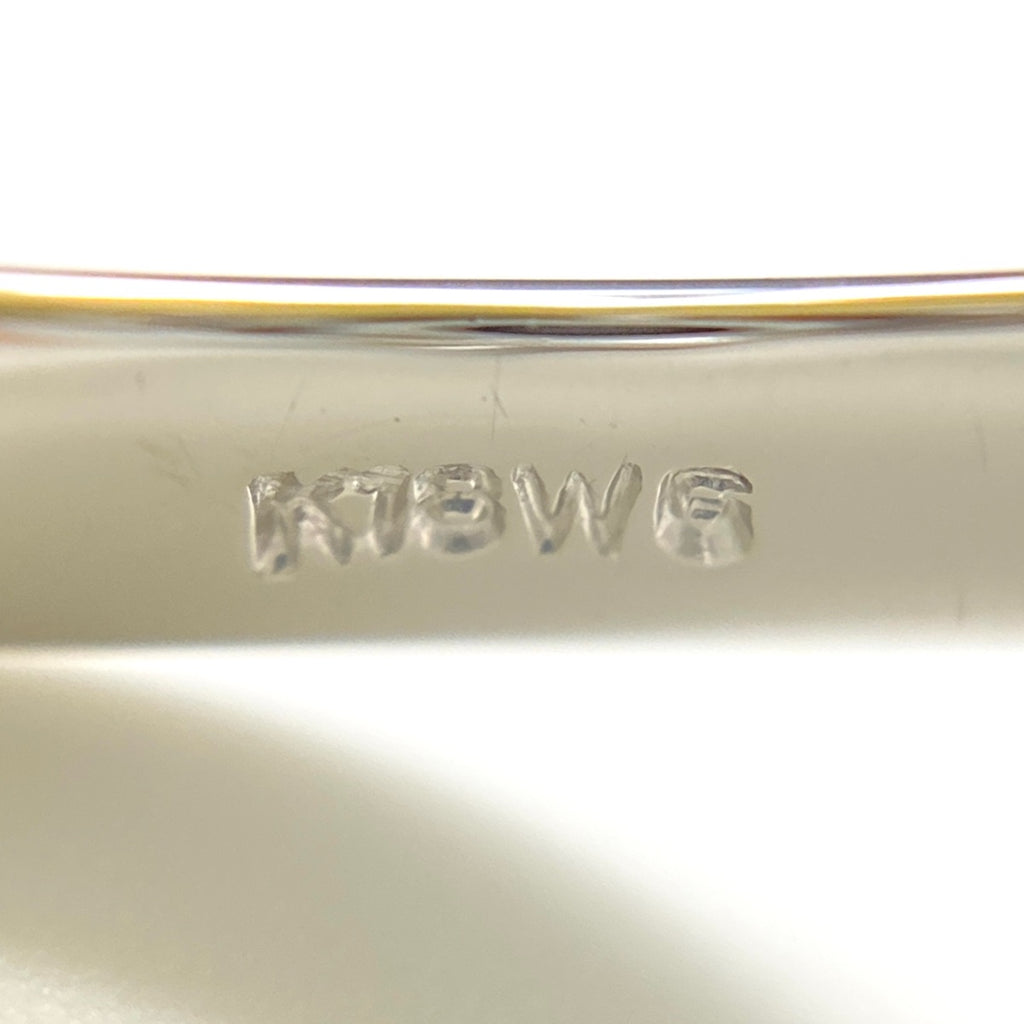 【在庫一掃】 メレダイヤ デザインリング YG イエローゴールド 指輪 リング 16号 K18 ダイヤモンド レディース 【中古】 brjwl
