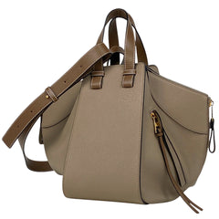 ロエベ ハンモック バッグ スモール アナグラム 2WAY ショルダーバッグ ハンドバッグ レザー ブラウン レディース 【中古】brbag