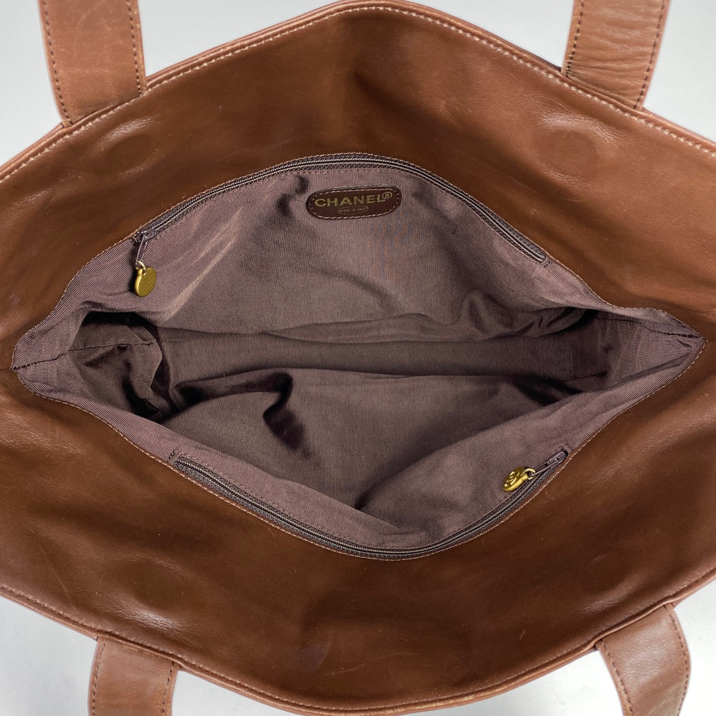 シャネル ココマーク トートバッグ ショルダーバッグ レザー ブラウン レディース 【中古】 brbag