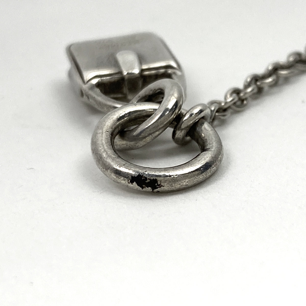 エルメス　エブリン　Hロゴ アミュレット　ネックレス　925 HERMES エルメス エブリンモチーフ ネックレス アミュレット Hロゴ