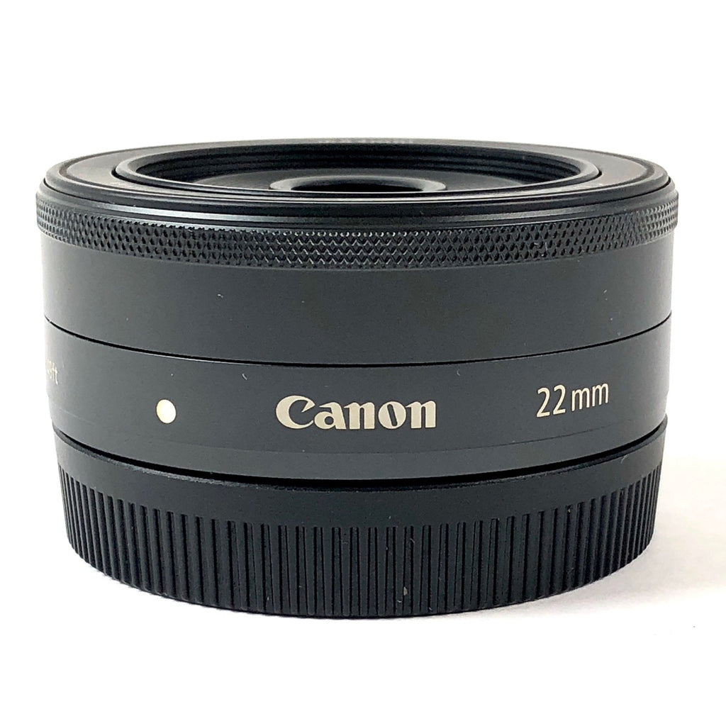 【在庫一掃】 キヤノン Canon EF-M 22mm F2 STM ブラック 一眼カメラ用レンズ（オートフォーカス） 【中古】