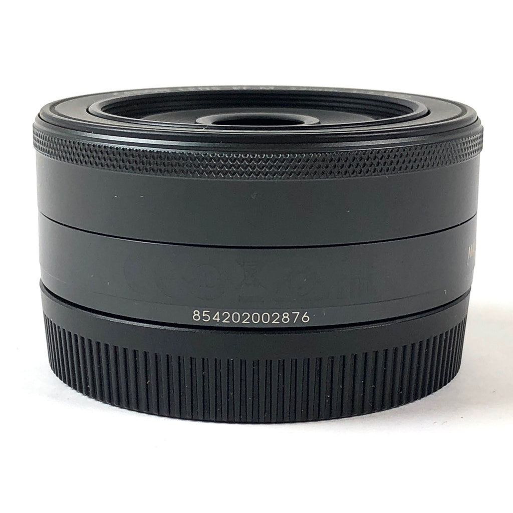 【在庫一掃】 キヤノン Canon EF-M 22mm F2 STM ブラック 一眼カメラ用レンズ（オートフォーカス） 【中古】