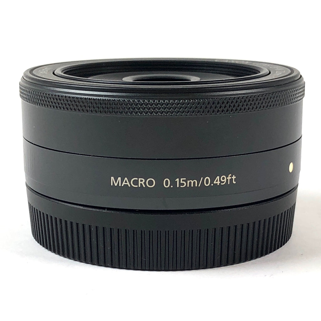 【在庫一掃】 キヤノン Canon EF-M 22mm F2 STM ブラック 一眼カメラ用レンズ（オートフォーカス） 【中古】