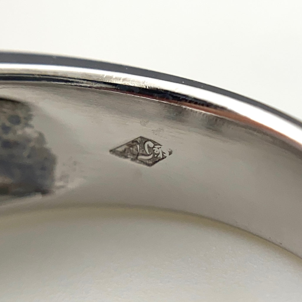 ゴールデンサファイア デザインリング 指輪 メレダイヤ リング 13号 750 ゴールデンサファイア レディース 【中古】nbjwl