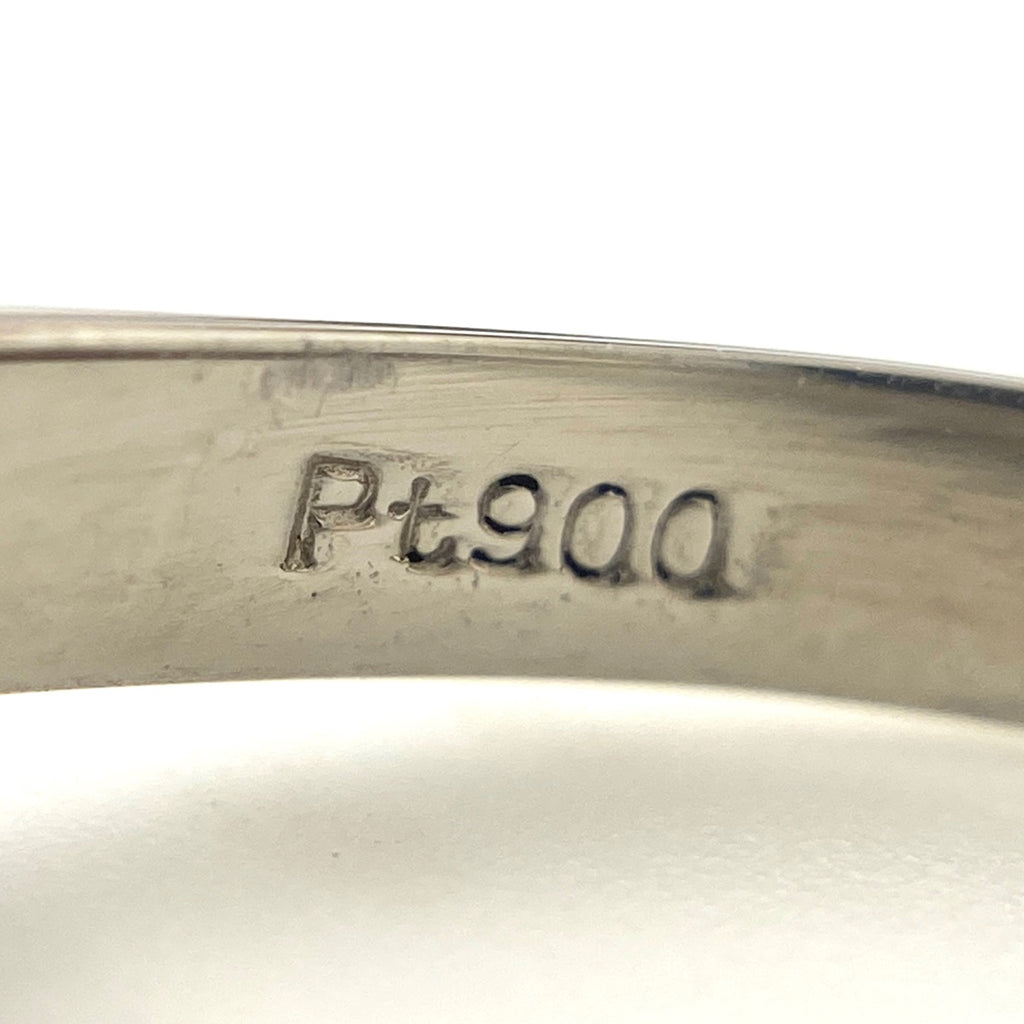 ルビー デザインリング プラチナ 指輪 メレダイヤ リング 9号 Pt900 ルビー ダイヤモンド レディース 【中古】nbjwl