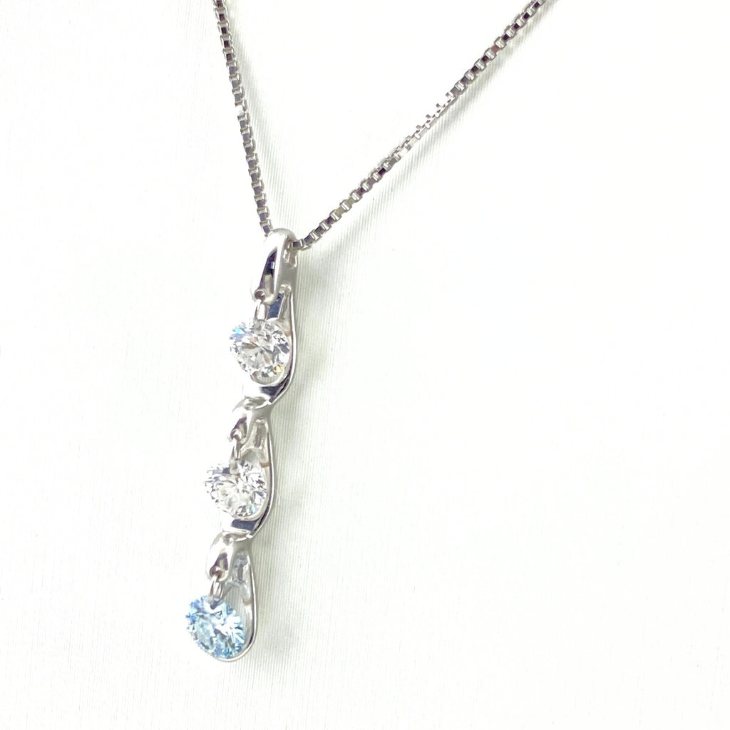 メレダイヤ デザインネックレス WG ホワイトゴールド ペンダント ネックレス K18 WG ダイヤモンド レディース 【中古】nbjwl