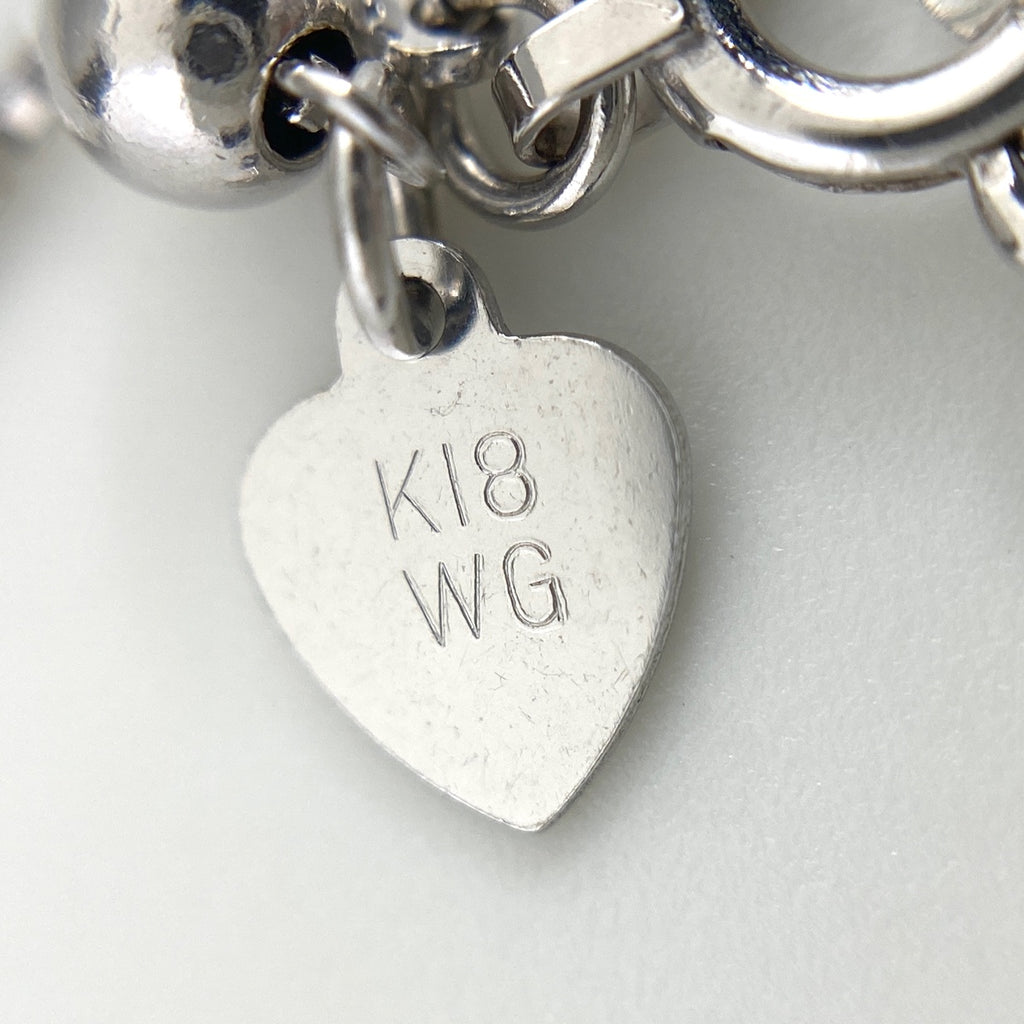 メレダイヤ デザインネックレス WG ホワイトゴールド ペンダント ネックレス K18 WG ダイヤモンド レディース 【中古】nbjwl
