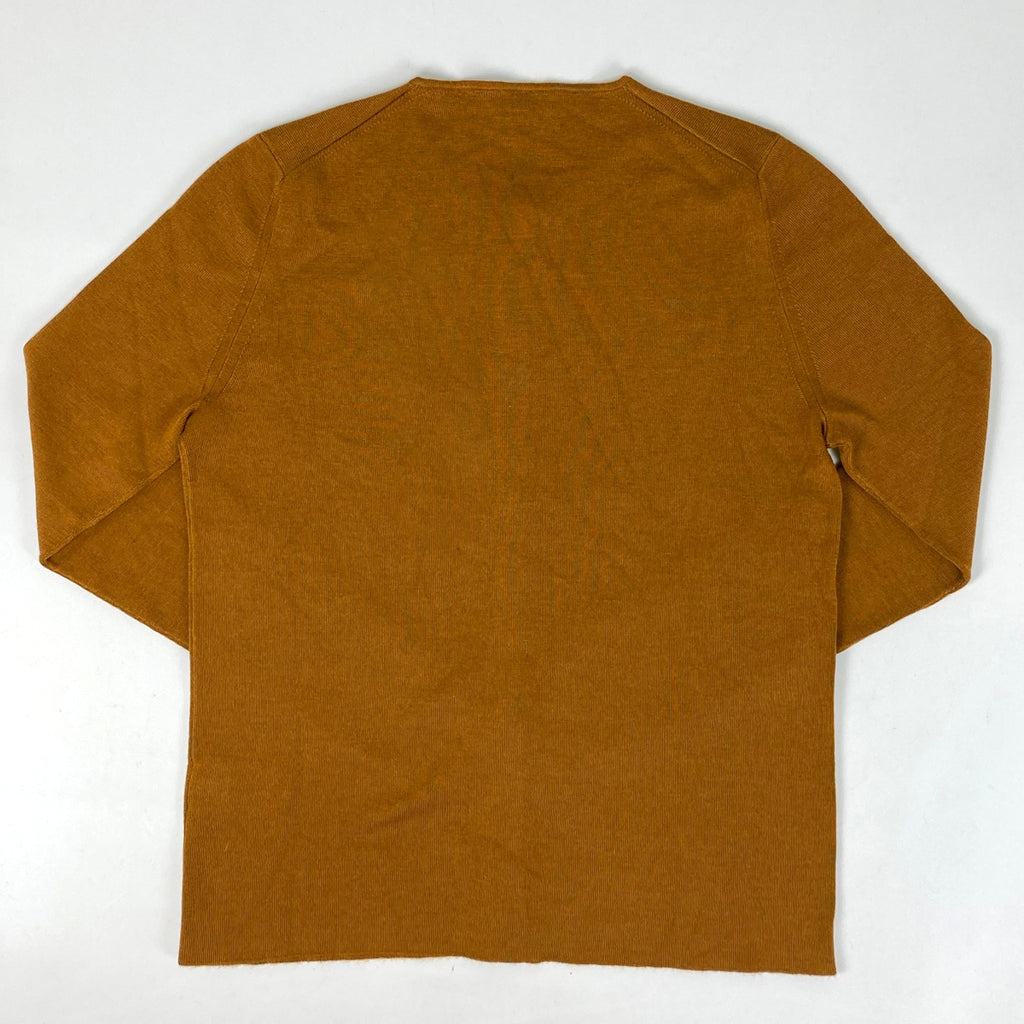 エルメス セリエ カーディガン 長袖 ラウンドネック トップス カーディガン カシミヤ シルク ブラウン レディース 【中古】