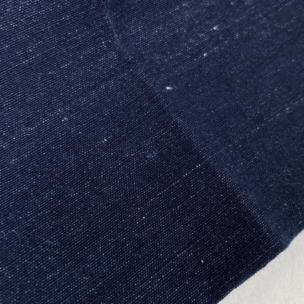 エルメス サイドベルト クロップドパンツ 7分丈 センタープレス ボトムス パンツ 麻 綿 ブルー レディース 【中古】