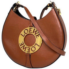 ロエベ ジョイス スモール ショルダーバッグ ロゴ 斜め掛け ショルダーバッグ レザー ブラウン レディース 【中古】 brbag