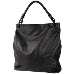 ロエベ アナグラム ショルダーバッグ ワンショルダー ショルダーバッグ レザー ブラック レディース 【中古】