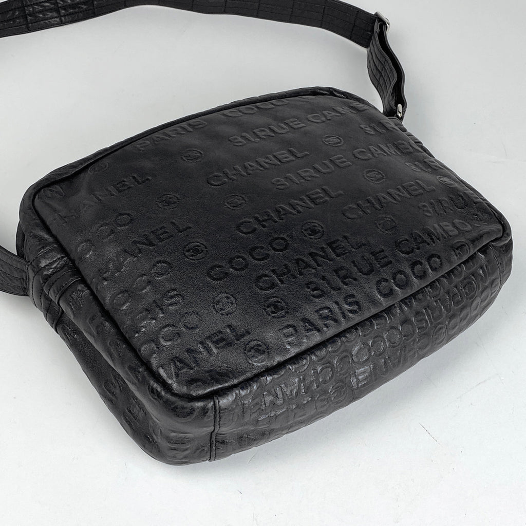 シャネル アンリミテッド ショルダーバッグ ココマーク ショルダーバッグ レザー ブラック レディース 【中古】