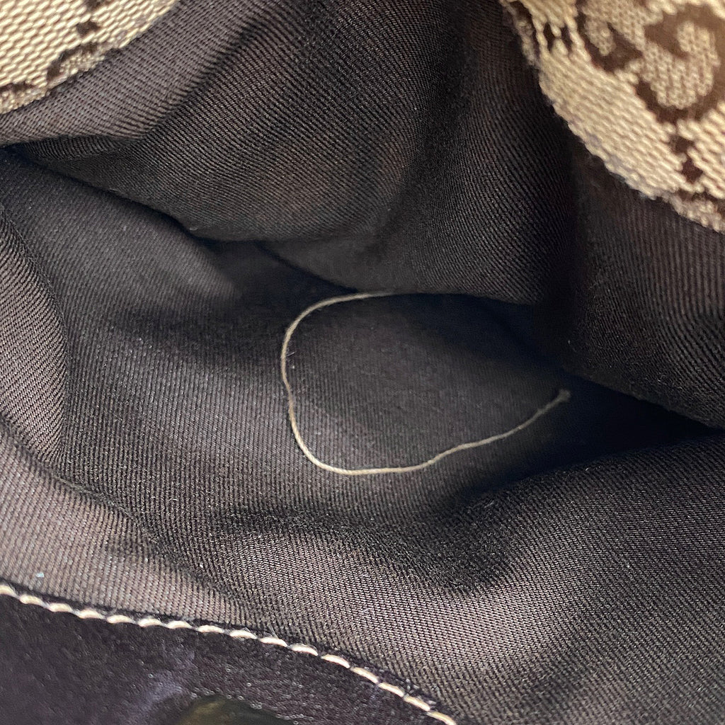 【在庫一掃】 グッチ GGキャンバス トートバッグ ハンドバッグ トートバッグ GGキャンバス ベージュ ブラウン 145994 レディース 【中古】 brbag