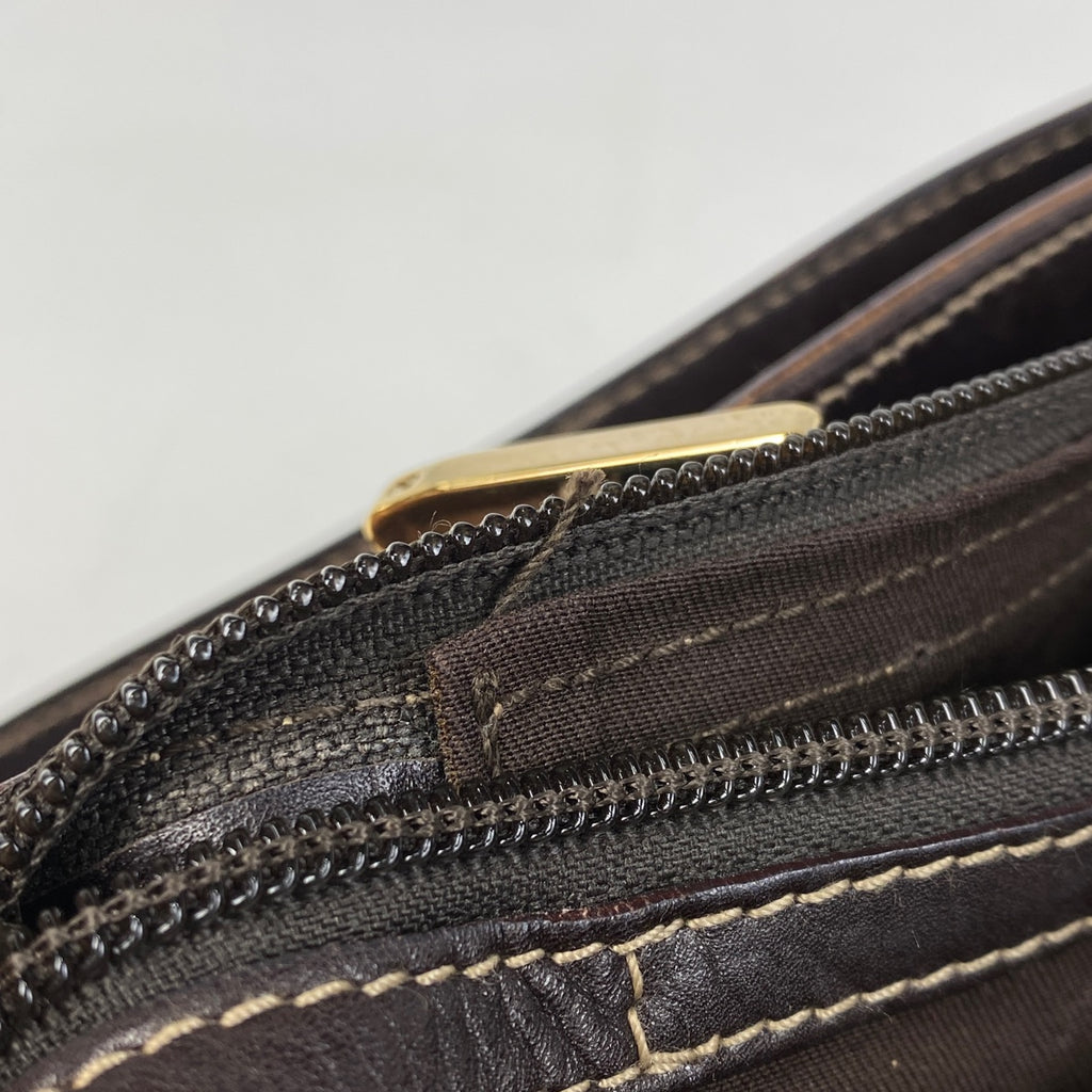 グッチ GGキャンバス トートバッグ ハンドバッグ トートバッグ GGキャンバス ベージュ ブラウン 145994 レディース 【中古】