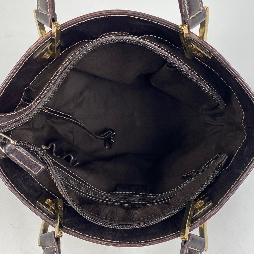 グッチ GGキャンバス トートバッグ ハンドバッグ トートバッグ GGキャンバス ベージュ ブラウン 145994 レディース 【中古】