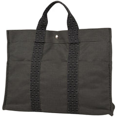 エルメス エールライン MM ハンドバッグ トートバッグ ナイロンキャンバス グレー レディース 【中古】 brbag