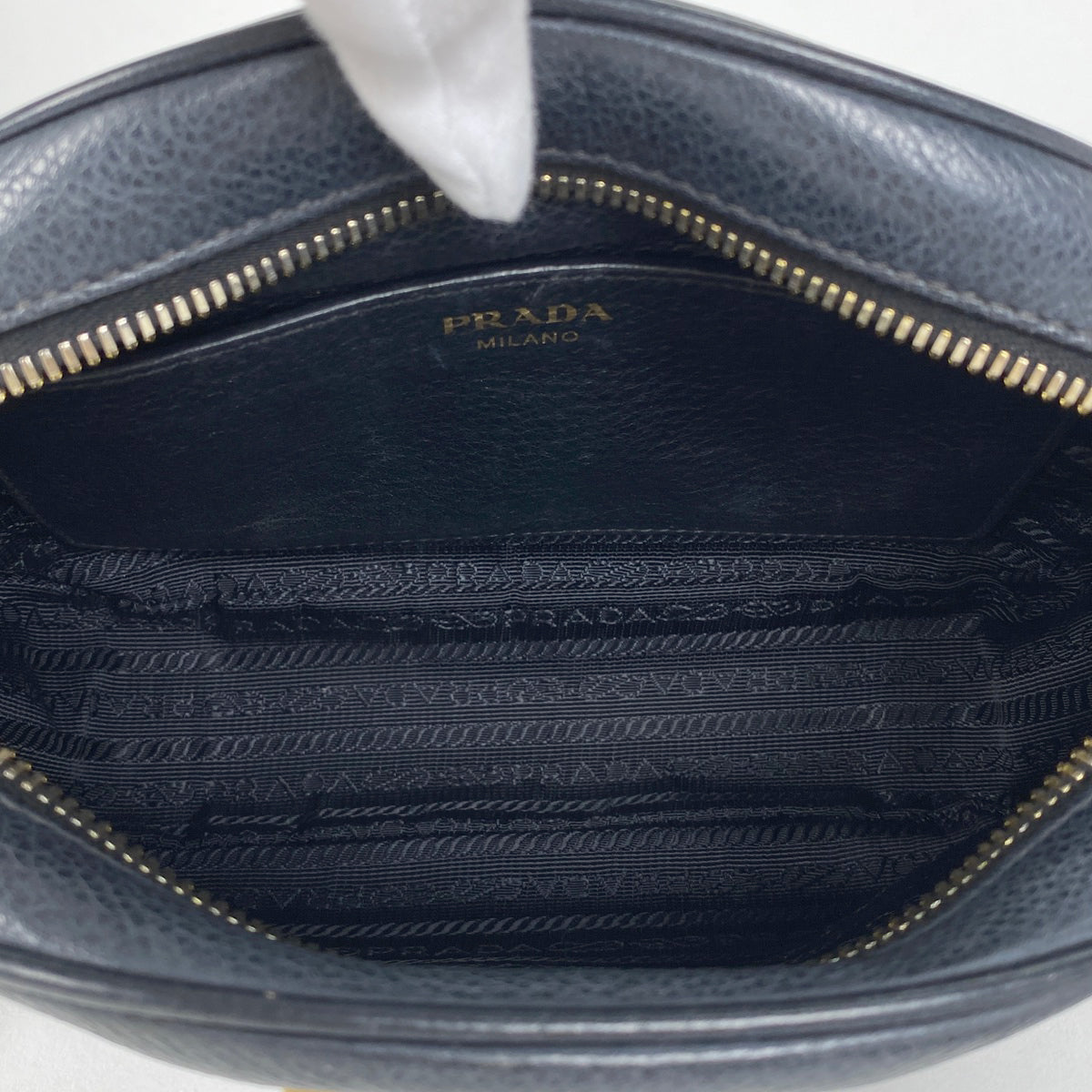 PRADA(USED) フラップ ショルダーバッグ ネイビー PRADA(USED) フラップ ショルダーバッグ ネイビー (PRADA